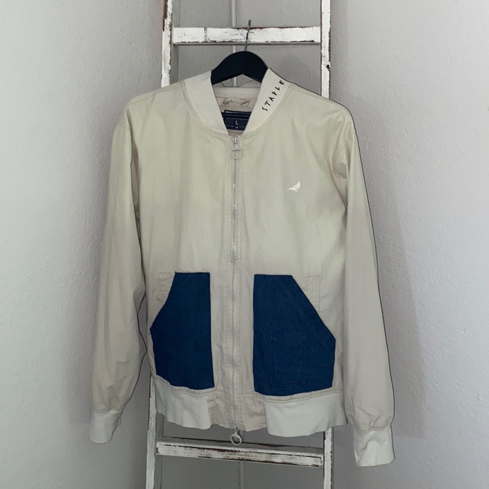 Staple Pigeon Brand - Rare find Varsity - Zipper Sweater